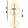 Kink - Plug Anal Or Rose Rouge Taille L